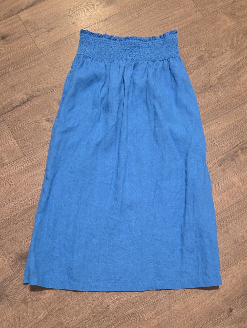 Rachel Zoe Cobalt Smocked Waist Maxi Skirt